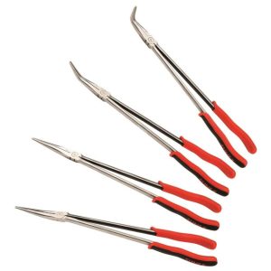 4 Pc 16 In. Long Reach Pliers Set | Pliers Hand Tools Pliers