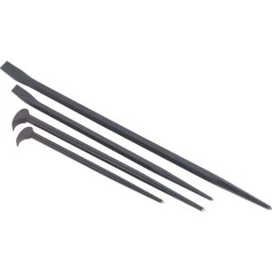 4 Piece Pry & Rolling Head Bars Set | Wrecking Pry Bars Hand Tools Wrecking Pry Bars