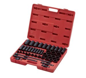 43 pc. 1/2 In. Drive Master SAE Impact Socket Set | Sockets & Socket Sets Hand Tools Black