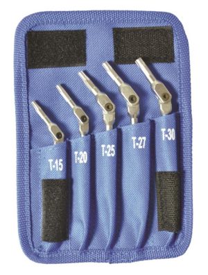 5 pc Chrome Torx Hex Pro Wrench Set | Hex Keys Hand Tools Hex Keys