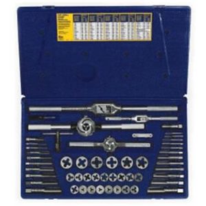 53pc Machine Screw Fractional Tap and Die Set | Taps & Dies Hand Tools Black