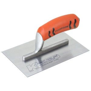 6-1/2 In. x 5 In. Carbon Steel Midget Trowel with ProForm Handle | Masonry, Concrete & Tile Tools Hand Tools Masonry, Concrete & Tile Tools