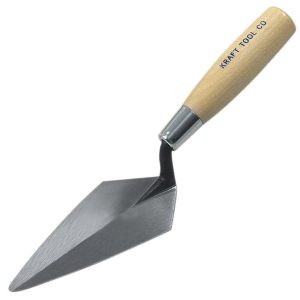 6 In. x 2-3/4 In. Pointing Trowel with Wood Handle | Masonry, Concrete & Tile Tools Hand Tools Masonry, Concrete & Tile Tools