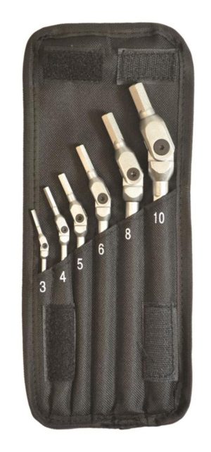 6 piece Chrome Hex Pro Wrench Set – Sizes: 3-10mm | Hex Keys Hand Tools Hex Keys