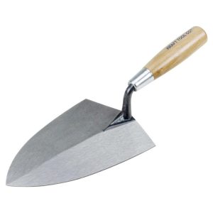 7 In. Buttering Trowel with Wood Handle | Masonry, Concrete & Tile Tools Hand Tools Masonry, Concrete & Tile Tools