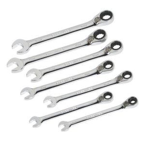 7-Piece Combination Ratcheting Wrench Set (Metric) | Hand Ratchets Hand Ratchets Hand Ratchets