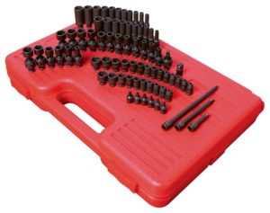 74 pc. 1/4 In. Drive SAE & Metric Master Impact Socket Set | Sockets & Socket Sets Hand Tools Black