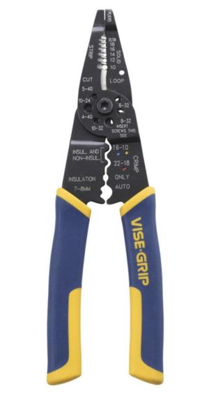 8 In. Multi Tool Stripper Cutter Crimper | Pliers Hand Tools Blue