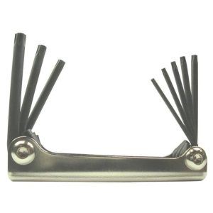 8 PC Fold-Up T9-T40 Star Fold-Up Key Set | Hex Keys Hand Tools Hex Keys