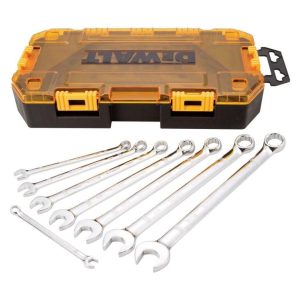 8 piece Combination Wrench Set (SAE) | Wrenches Hand Tools Silver