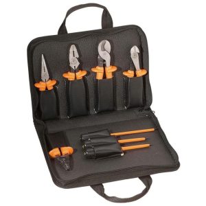 8 Piece Premium Insulated Tool Kit | Pliers Hand Tools Orange