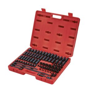 80 pc. 3/8 In. Drive Master Impact Socket Set | Sockets & Socket Sets Hand Tools Black