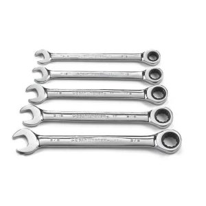 93005 Ratcheting Wrench Set 5 Pc. | Tool Sets Hand Tools Silver