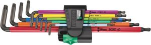 967/9 TX XL Multicolor 1 L-Key Set 9pc | Hex Keys Hand Tools Hex Keys