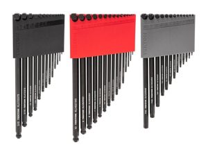 Ball End Hex and Star L-Key Set, 0.050-3/8 Inch, 1.3-10 mm, T6-T50 | Hex Keys Hand Tools Hex Keys