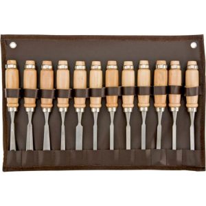 Beech Wood Handle Carving Chisel Set 12pc | Chisels Chisels Chisels