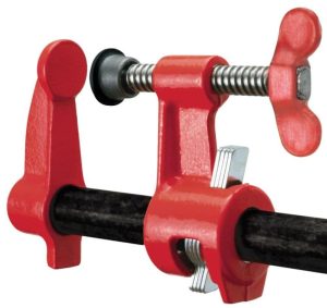 Clamp Fixture Set for 3/4 Inch Black Pipe with 2-1/2 Inch Deep Reach Jaws | Clamps Clamps Black