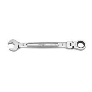 Combination Wrench Flex Head Ratcheting 17mm | Wrenches Hand Tools Silver