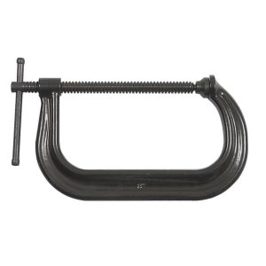 Drop Forged C-Clamp 8 Inch Capacity 5 Inch Throat Depth | Clamps Clamps Black