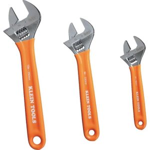 Extra-Capacity Adjustable Wrench Set 3pc | Wrenches Hand Tools Wrenches