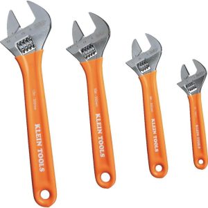 Extra-Capacity Adjustable Wrench Set 4pc | Wrenches Hand Tools Wrenches