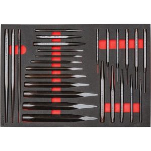 Foamed 26 Piece Punch & Chisel Set | Chisels Chisels Chisels