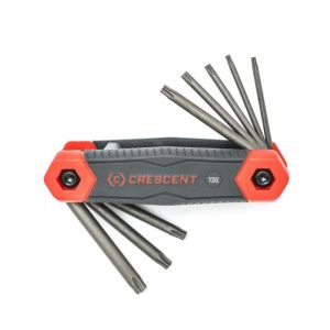 Hex Key Set 8 pc. Folding TORX | Hex Keys Hand Tools Black