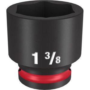 Impact Socket 1/2in Drive 1 3/8in Standard 6 Point | Sockets & Socket Sets Hand Tools Black