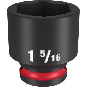 Impact Socket 1/2in Drive 1 5/16in Standard 6 Point | Sockets & Socket Sets Hand Tools Black