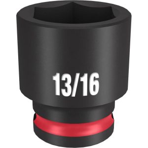 Impact Socket 3/8in Drive 13/16in Standard 6 Point | Sockets & Socket Sets Hand Tools Black