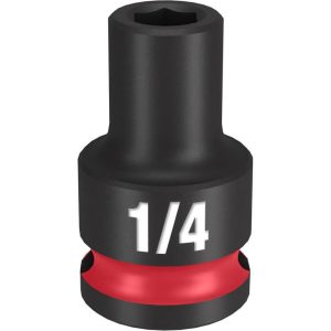 Impact Socket 3/8in Drive 1/4in Standard 6 Point | Sockets & Socket Sets Hand Tools Black