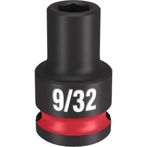 Impact Socket 3/8in Drive 9/32in Standard 6 Point | Sockets & Socket Sets Hand Tools Black