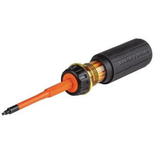 Insulated 2-Bit Driver #1/#2 Sq | Screwdrivers Hand Tools Orange