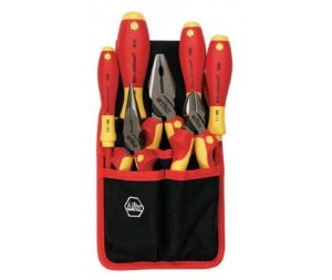 Insulated Industrial Pliers/Cutters & Screwdriver Set 7 Piece | Tool Sets Hand Tools Red