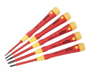 Insulated PicoFinish Slotted Set 5 Piece | Screwdrivers Hand Tools Red