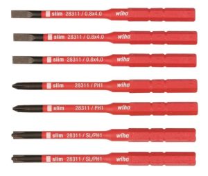 Insulated SlimLine Blade 7 Pc. Set | Screwdrivers Hand Tools Red