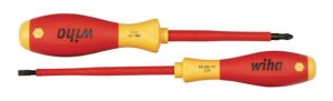 Insulated SoftFinish Slotted & Phillips Screwdriver Set 2 Piece | Tool Sets Hand Tools Red