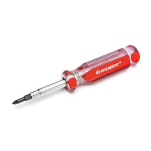 Interchangeable Bit Screwdriver 6 in 1 with Red Handle | Screwdrivers Hand Tools Screwdrivers