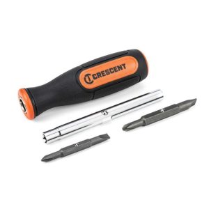 Interchangeable Screwdriver 6 in 1 | Screwdrivers Hand Tools Brown