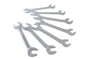 Jumbo Metric Angled Wrench Set 7 pc. | Wrenches Hand Tools Silver