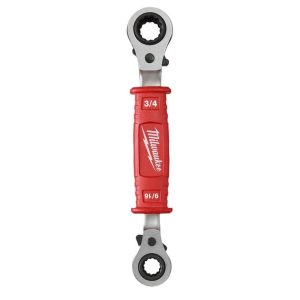 Linemans 4-in-1 Insulated Ratcheting Box Wrench | Wrenches Hand Tools Red