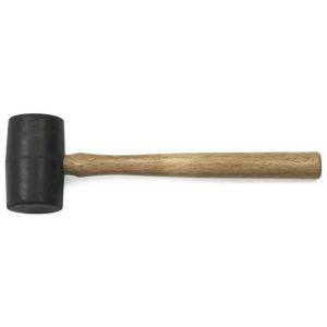 Mallet Rubber with Hickory Handle 16 oz | Hammers & Mallets Hammers & Mallets Black