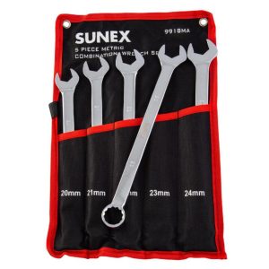 Metric Full Polish V-Groove Combination Wrench Set 5pc | Tool Sets Hand Tools Tool Sets