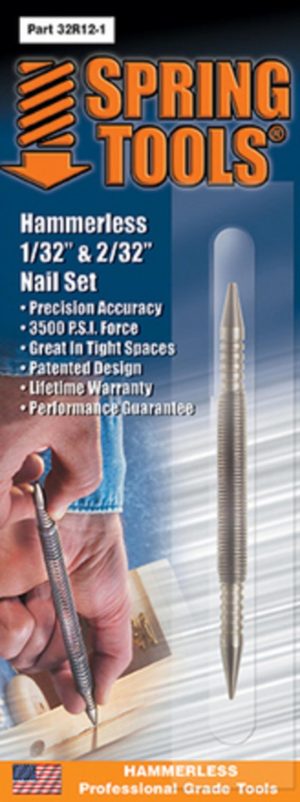 Nail Set 1/32 & 2/32 Hammerless Double Ended Combo | Punching Tools Hand Tools Punching Tools