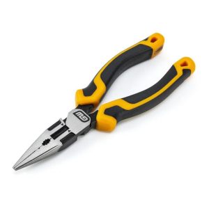 Pitbull Long Nose Pliers 6in Dual Material | Pliers Hand Tools Black