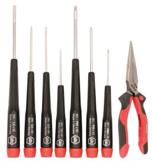 Precision Screwdrivers & Long Nose Pliers Set 8pc | Tool Sets Hand Tools Tool Sets