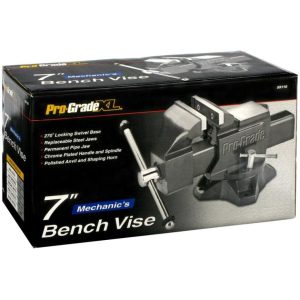 Prograde 7In Mechanics Bench Vise | Vises & Anvils Hand Tools Black