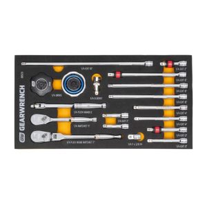 Ratchet & Drive Tool Set 1/4in 90T with EVA Foam Tray 18pc | Tool Sets Hand Tools Tool Sets