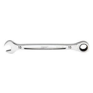 Ratcheting Combination Wrench 15mm Metric | Wrenches Hand Tools Silver