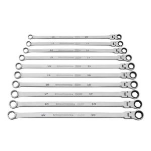 Ratcheting Metric Wrench Set 10pc | Tool Sets Hand Tools Silver